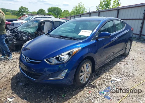2015 Hyundai Elantra Se from USA, damaged, VIN 5NPDH4AE7FH592603
